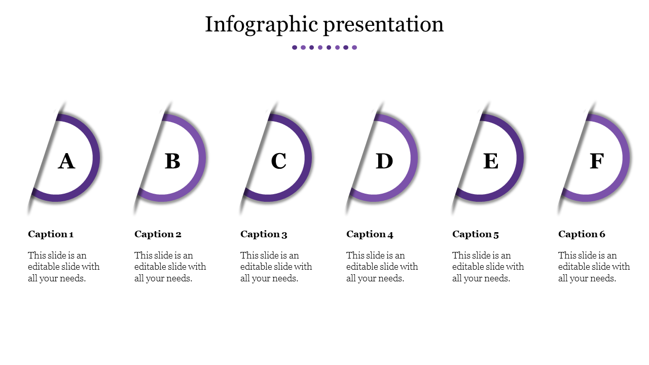 Free - Stunning Infographic Presentation In Purple Color Slide